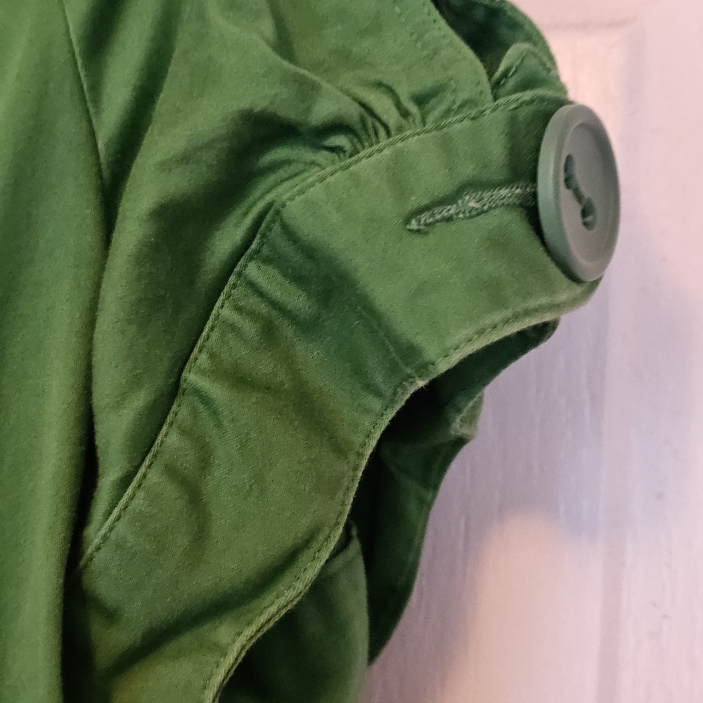Cato Green Utility Jacket with Button Accents - Picture 5 of 9